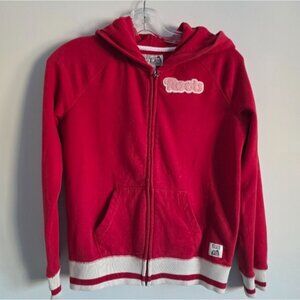 ROOTS | Cabin Sweatshirt Zip Up Hoodie Red Girls Sz 13 14 Yrs